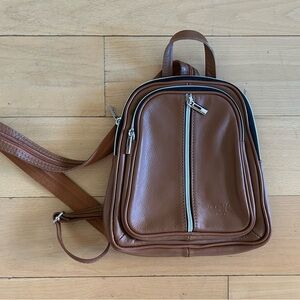 Genuine Leather Convertible Backpack (made in Italy)